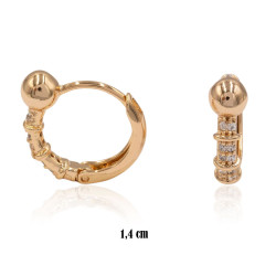 Kolczyki Xuping pozłacane 18k - MF38266